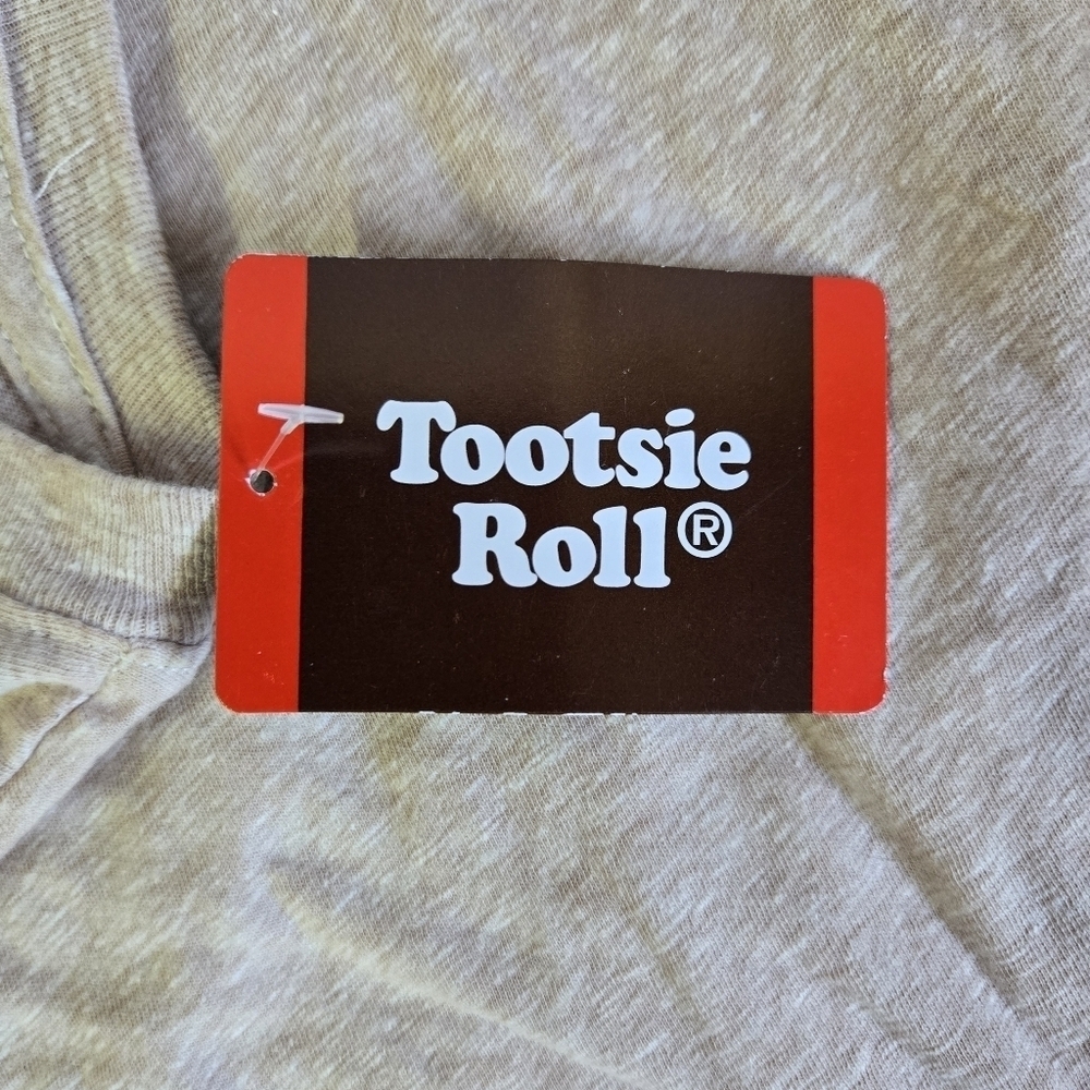 TOOTSIE ROLL | Candy Logo T-shirt in Brown/Tan sz L (Boys 10/12) - Picture 4 of 7